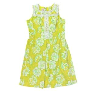 SOLD - DO NOT PURCHASE - Vintage Lilly Pulitzer Yellow and Green Shift Dress